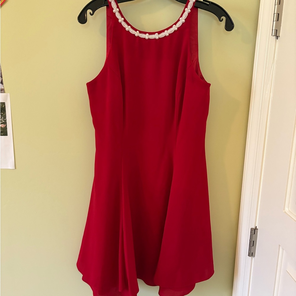 CDC Red Sleeveless Mini Dress